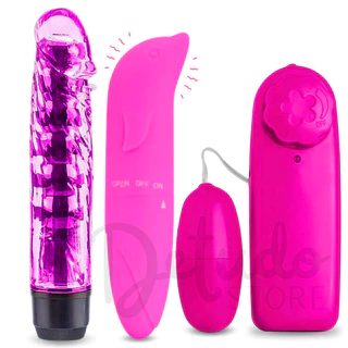 Kit Vibrador Feminino Ponto G Golfinho + Vibrador Jelly Pênis Clitóris + Vibrador Bullet Multivelocidades Sex Shop em Oferta na Shopee