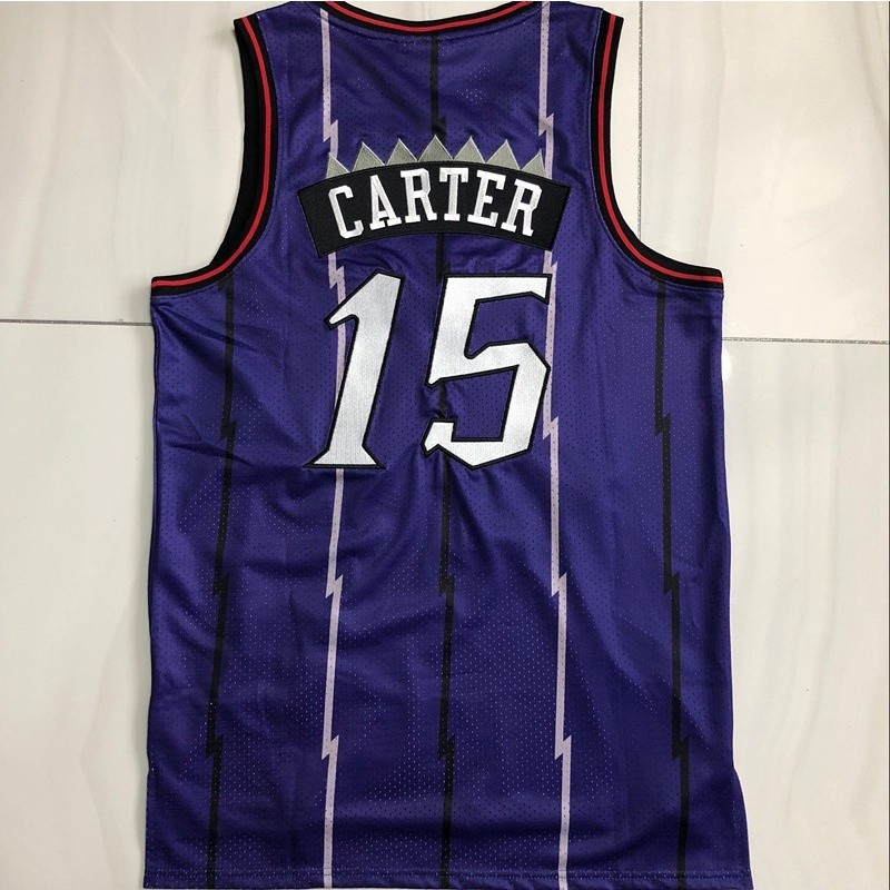 Toronto Raptors dos homens 15 # CARTER NBA3NBA basquete bordado roxo ...