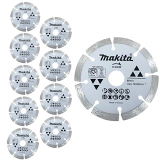 Kit 10 Discos diamantados corte a seco 105 mm segmentado para mármores e granito- D-63688 Makita