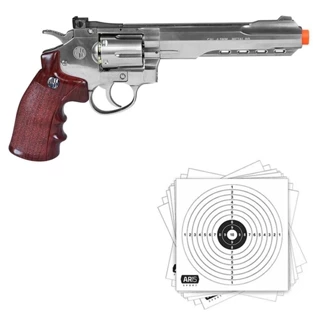 Revólver 4.5 Co2 Rossi W702s Full Metal + Alvos Ar15 Sport