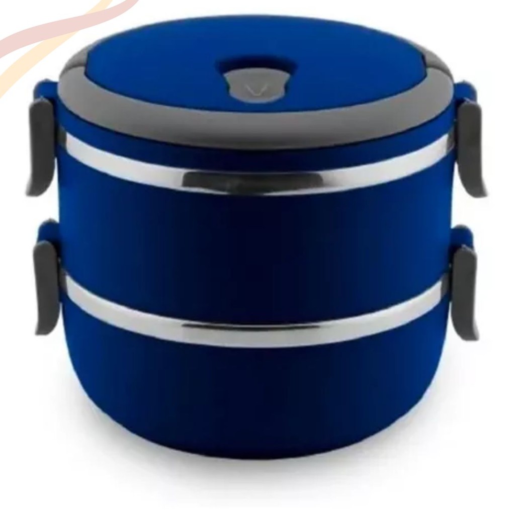 Marmita Que Mantém A Comida Quente Com Alça E Travas | Shopee Brasil