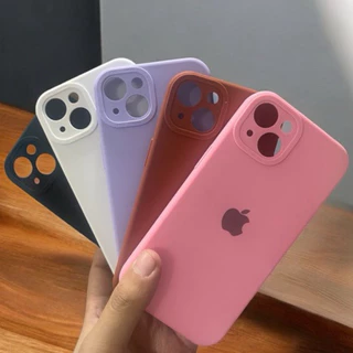 Capa Capinha Para IPhone 15 15Pro 15ProMax Silicone Aveludada C/ Proteção na Câmera Fechada Quadrada