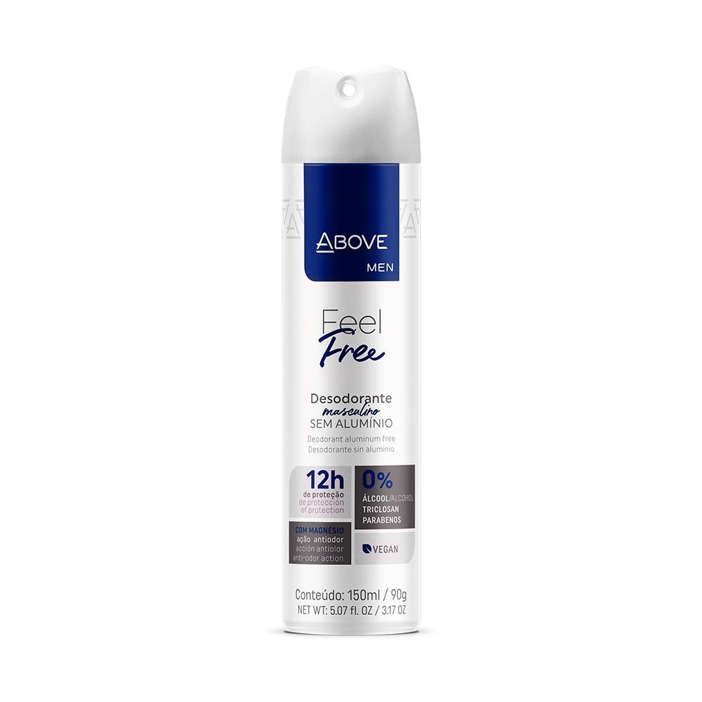 Desodorante Aerosol Above Masculino Sem Aluminio 150Ml | Shopee Brasil