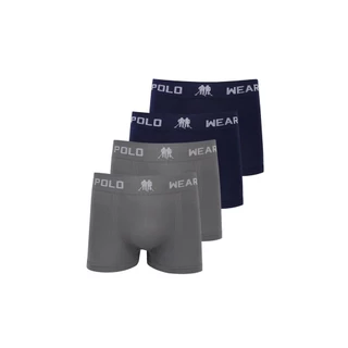 Kit 4 Cuecas Masculinas Microfibra Boxer Polo Wear Sortido