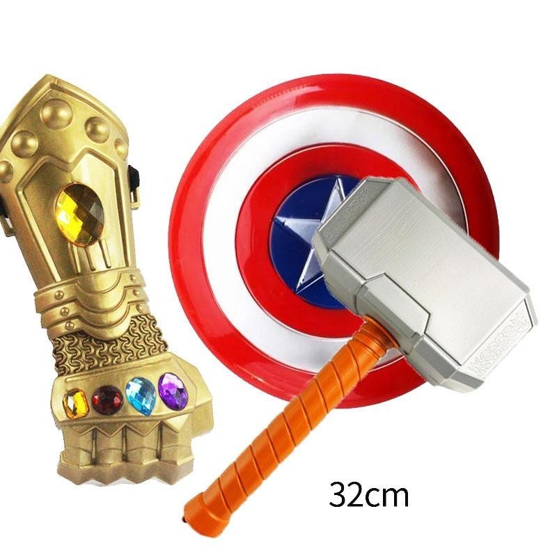 Capitão América Brinquedos De Escudo Martelo Thor's Hammer Thanos Luva ...