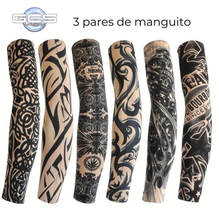 3 Pares De Manga Tattoo protetor solar tattoo sleeve manguito tattoo