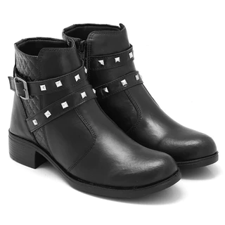 Bota Coturno Feminino Preta Elegante e Estilosa Inverno