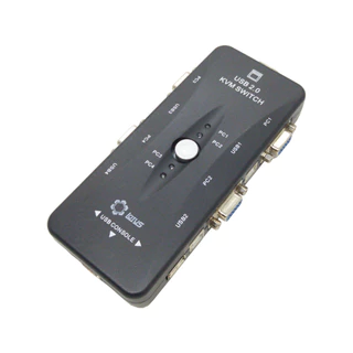 Chaveador KVM Switch 4 Portas VGA USB Lotus LT-KM004