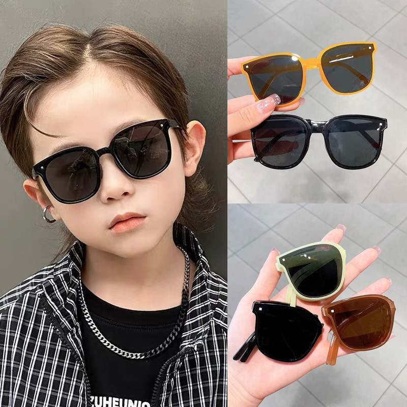 Óculos De Sol Dobráveis Para Crianças Coreanas Baby Fashion Sun Glasses Cute Boys Girls Colorful Shades Folding Eyeglass Anti UV