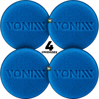 Kit 4 Aplicador Espuma Automotivo Cera Plástico Pneu Vonixx