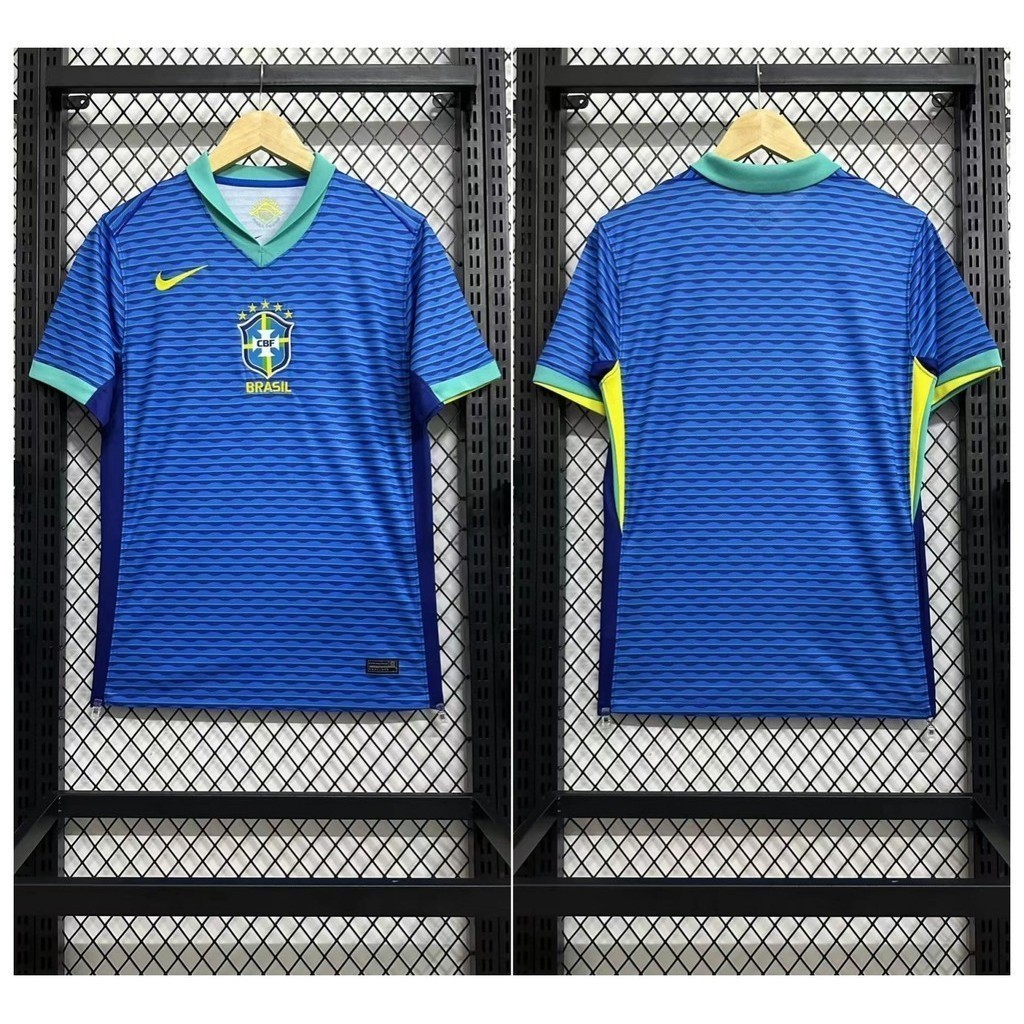 Camiseta Da Seleção Nacional De Futebol De Manga Curta Brasileira 2024 Para Homens
