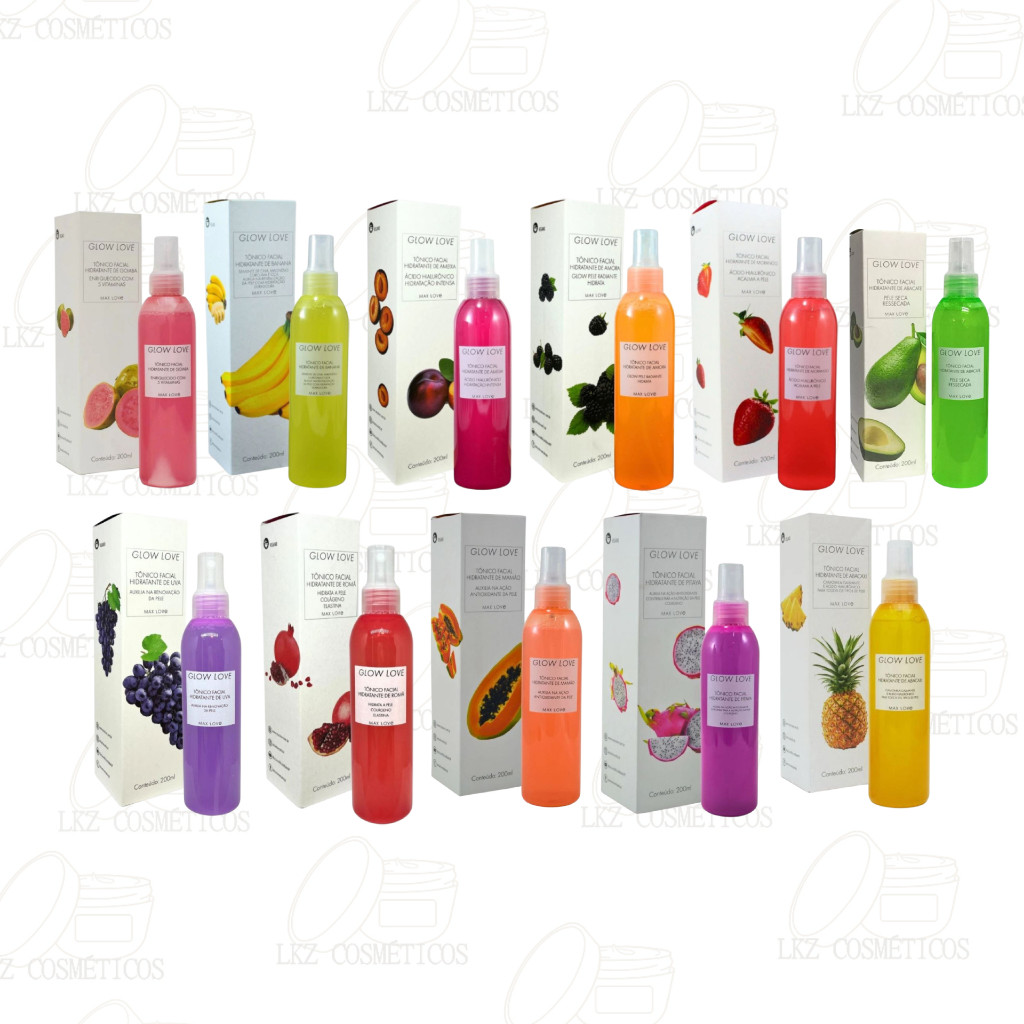 Tônico Facial Hidratante Glow Love Max Love Frutas Vegano