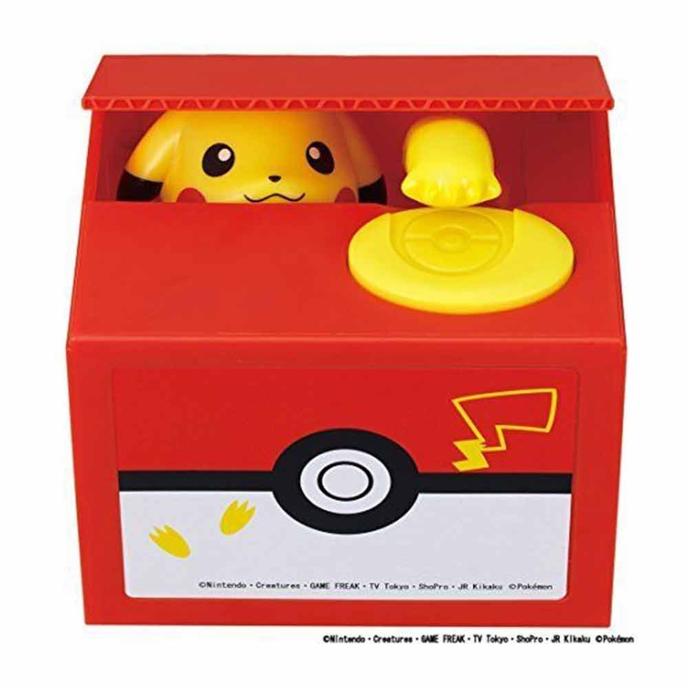 Pokemon Piggy Bank Action Figure Anime Pikachu Money Box Steal