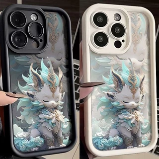 Capa Para Xiaomi Mi 11 Lite 5G NE 12T POCO F5 F3 F4 X5 X3 NFC X4 GT M3 Pro Redmi Note 12 Turbo 10 5G 11T De Celular Dragão Chinês Silicone Macio À Prova De Choque
