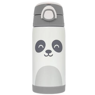 Copo Térmico Infantil Com Canudo 400ml Gumy Off White 18063 - Buba