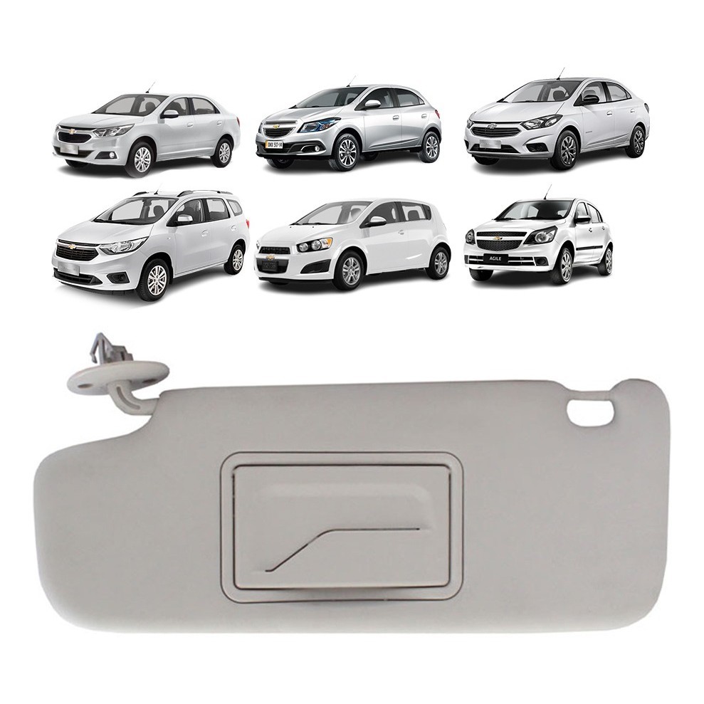 Quebra Sol Espelho Chevrolet Prisma 17 18 19 20 21 Esquerdo | Shopee Brasil