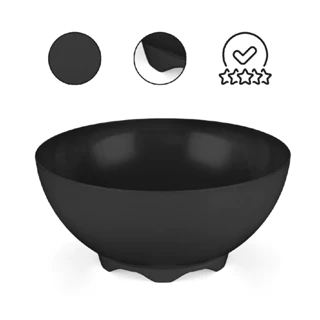 Bowl Tigela Multiuso Acrilico Preto Acrilic Line 180 Ml