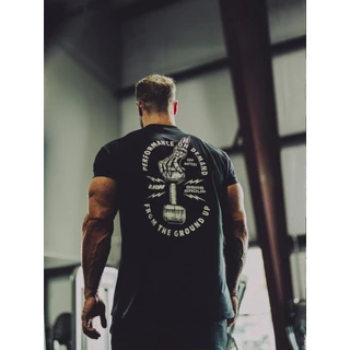 Chris RAW X GBRS Co Branded Cotton Loose Sports American Tough Guy Camiseta De Manga Curta