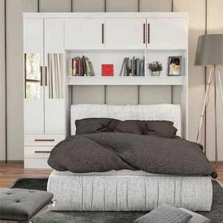 Guarda Roupa Modulado Paris 5 Portas Com Espelho e 2 Gavetas em Oferta na Shopee