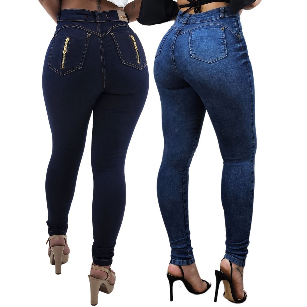 Kit 2 Calças Jeans Levanta Bumbum Feminina 40 Sawary - Carrefour - Carrefour