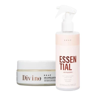 Kit Braé Divine Mascara 200g, Fluído Antiquebra 260ml