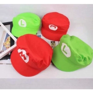 Quepe Chapéu Boina Super Luigi Mario Bross Mario Fantasia Artigo de Festa Carnaval Brinquedo Halloween.