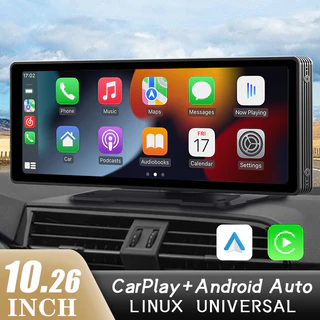 Universal 10.26 Inch IPS Touch Screen Sem Fio CarPlay Android Auto Rádio Automóvel Multimídia WIFI Video Player Com Câmera AUX USB Rearview