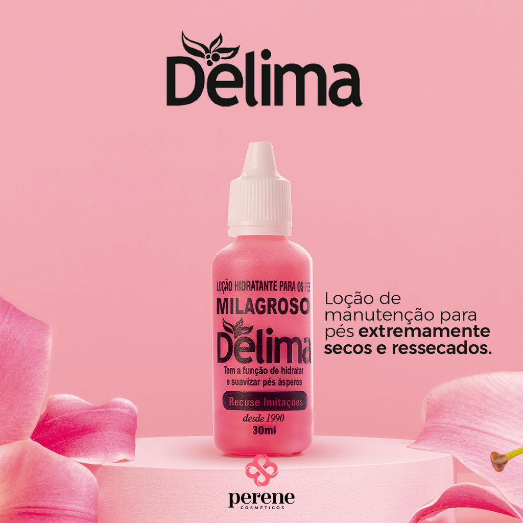 LOCAO HIDRATANTE MILAGROSO DELIMA P/ PES