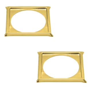Kit C/ 2 Porta Grelha Caixilho Ralo Click 10x10 Inox Dourado