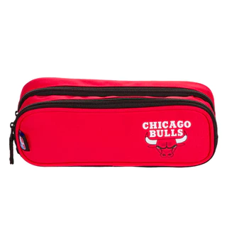 Estojo 2 Compartimentos Escolar Nba Legend Chicago Bulls em Oferta na Shopee