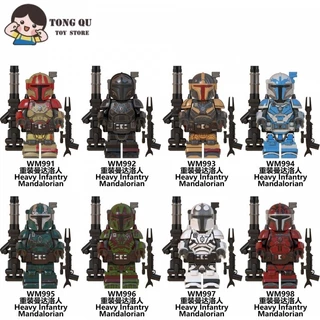 Star Wars Building Block Dolls Modelos Mandalorianos Colecionáveis De Aniversário Brinquedos Minifigure