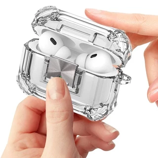 Capa Case Capinha Para Airpods Pro 2 Transparente C/ Trava