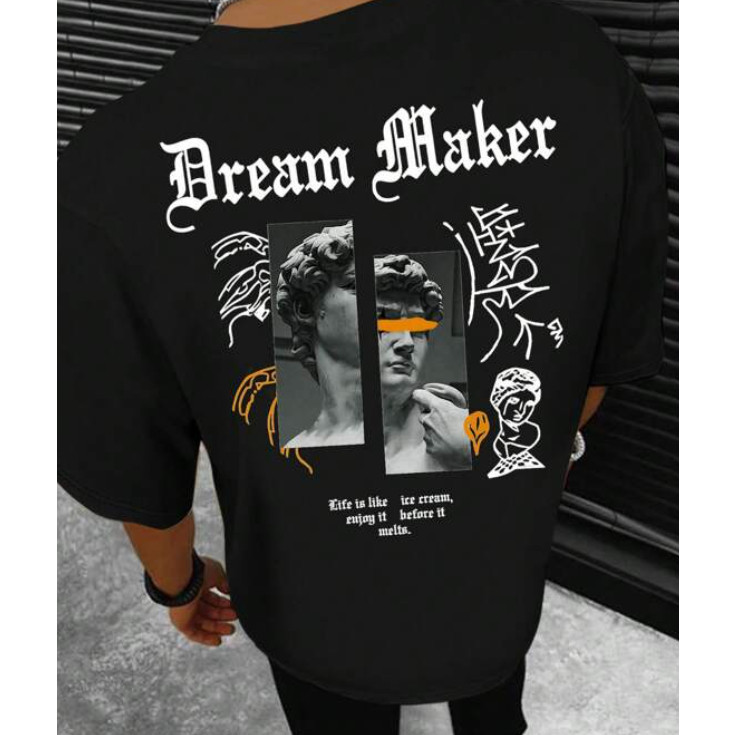 CAMISETA DREAM MAKER MASCULINO IMPRESSAO DE ESCULTURA novo?