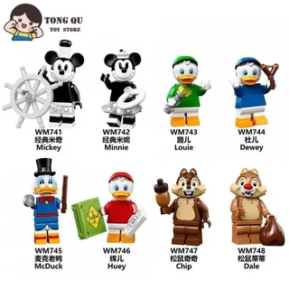 Minifiguras De Desenhos Animados Mickey McDuck Building Block Doll Collection Modelo De Brinquedo De Aniversário