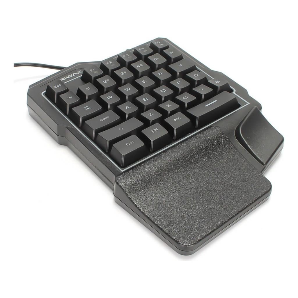 Teclado de Uma Mão Usb Rgb Multimídia Computador Notebook Celular Gamer Jogo 35 Teclas Led