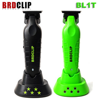 BRDCLIP BL1T Aparador De Cabelo Gradiente De Esculpir Profissional Acabamento Do Barbeiro Clipper Elétrico Com Suporte De Carregador Máquina De Corte