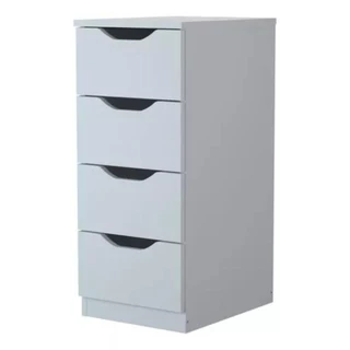 Gaveteiro Com 4 Gavetas Branco - Multivisão