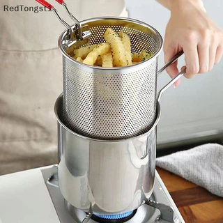 [RedTongst1] 2/3/4Pcs Fritadeira De Aço Inoxidável Com Coador Frango Cozinha Boutique De Ferramentas De Cozimento