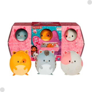 Pelúcia Infantil Gabbys Dollhouse 3 Hamsters 3914 - Sunny