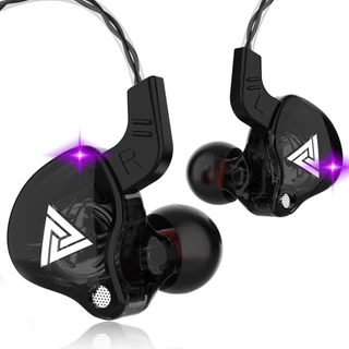 Fone de ouvido esportivo Original Qkz AK6 AK6-X Fone de ouvido suspenso com microfone Subwoofer Baixo