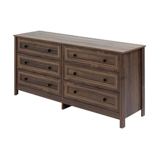 Cômoda Ditália 6 Gavetas DM-230 Dark Walnut