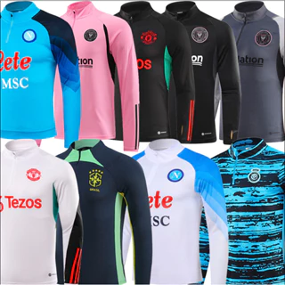 Jaqueta Futebol Treinamento Jersey Camisa Esportivo Botão Do Polegar Cor Lock Shirt camisa de time