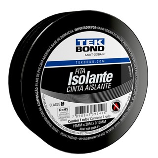 Fita isolante 19 mm x 20 metros - Tekbond