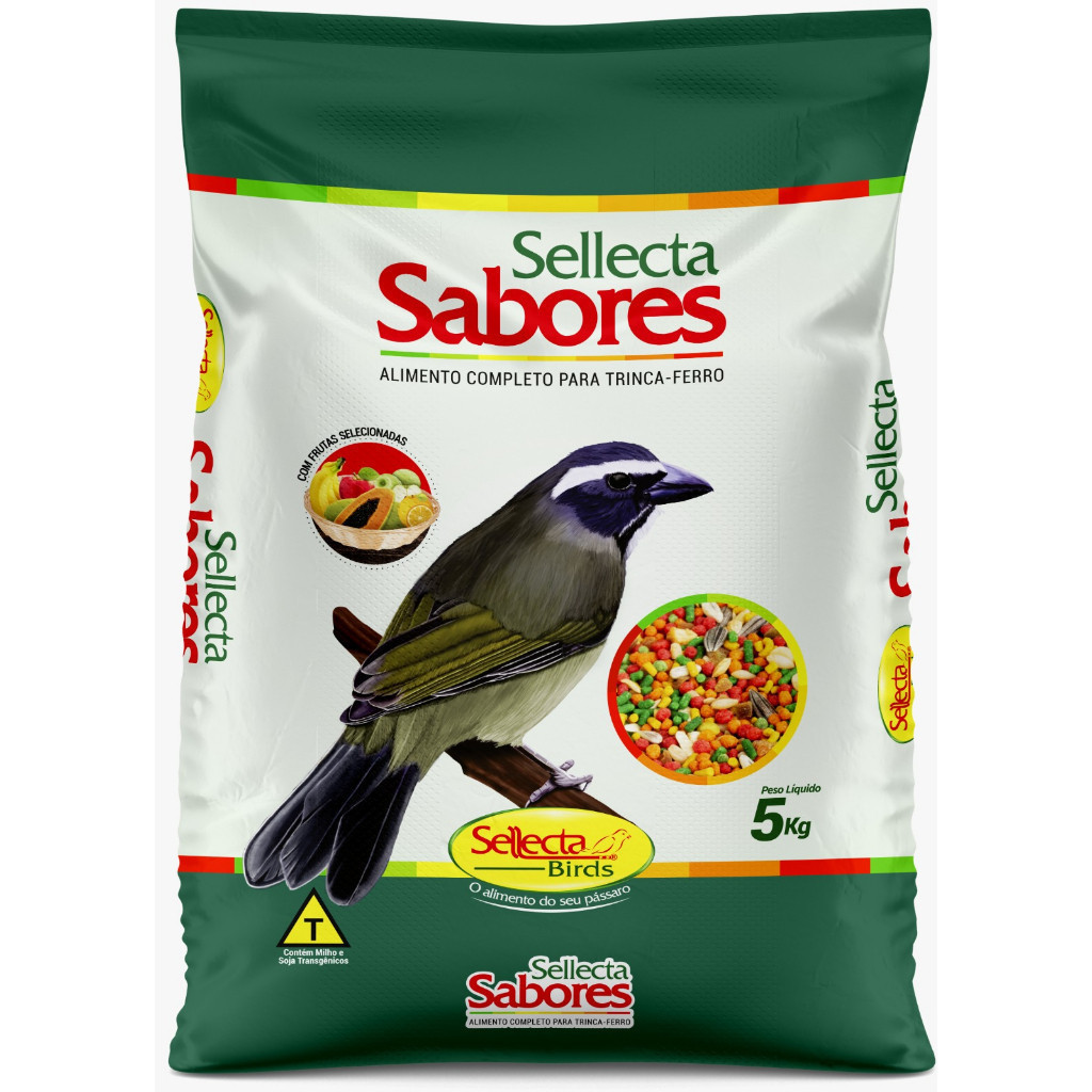 Raçõa Sellecta Sabores frutas e Sementes Extrusada 1kg FRACIONADO ...