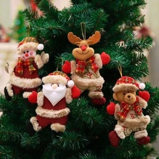 Decorações De Natal/Ornamentos Velho Boneco De Neve Presente Pequeno Pingente De Boneca De Pelúcia