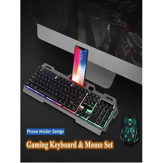 Teclado Gamer Semi Mecânico com Iluminação Led RGB para desktop FC-7066
