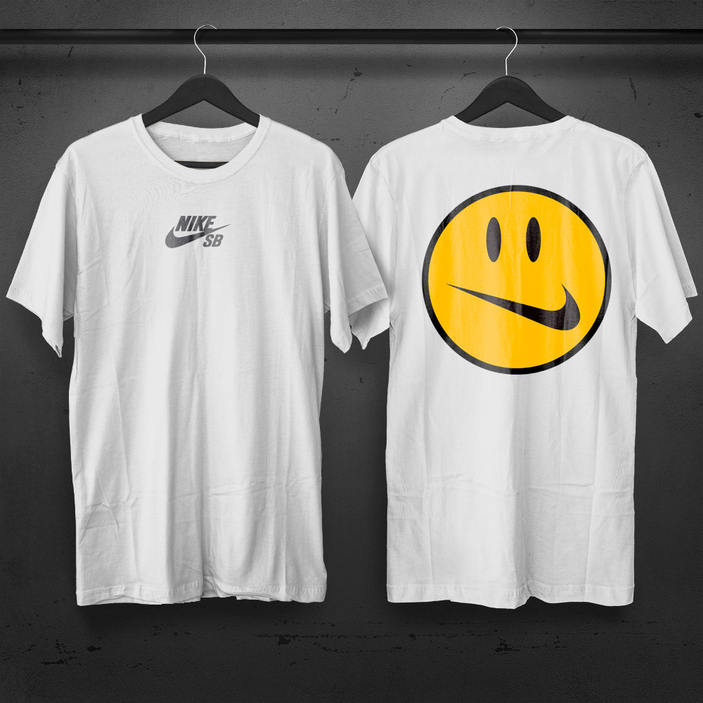 Nike smiley cheap face shirt