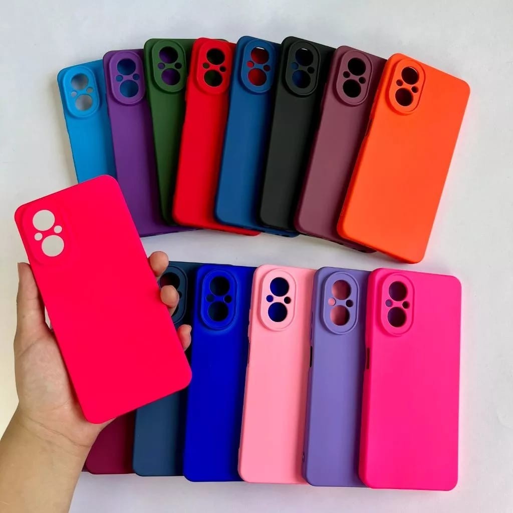Capinha Para Realme C67 4G Capa Case Silicone Aveludada Colorida Forrada