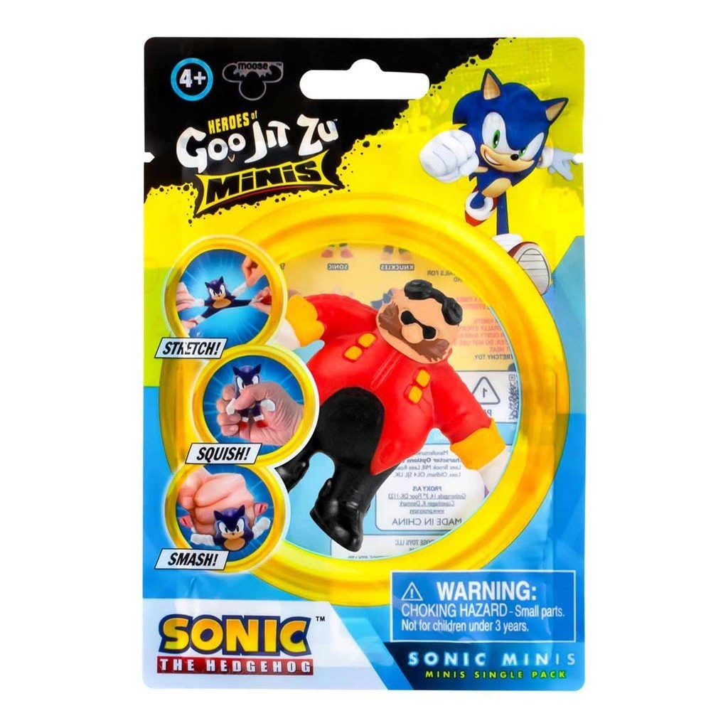 Mini Boneco Elástico do Dr.Eggman - Goo Jit Zu Sonic | Shopee Brasil