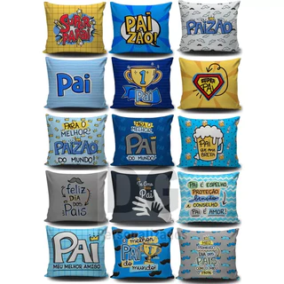 Kit Almofadas Decorativa dia dos Pais cesta presente lembrancinha